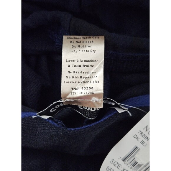 Cotton Emporium Size XS Blue & Black Camo Hooded Pullover Long Sleeve Shirt - Picture 5 of 9